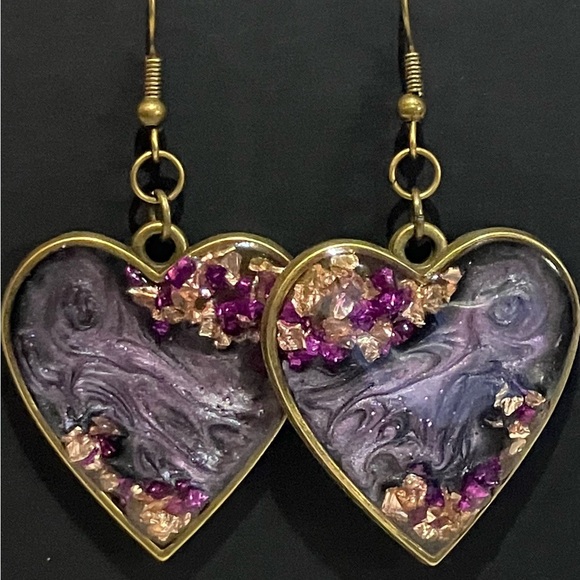Ruby Reyna Arts Jewelry - “Amethyst Crown Hearts” from the Amethyst Reyna Collection
